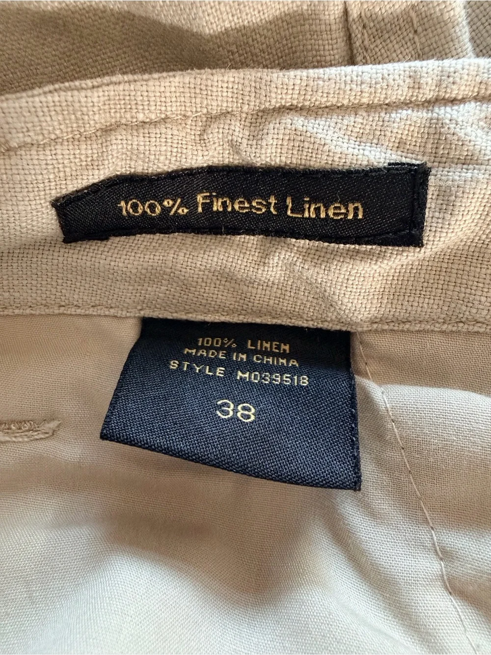 Luau Linen Men’s Tan Shorts